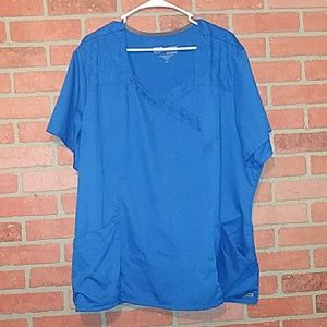 NWOT Grey's Anatomy Barco 4XL scrub top royal blue